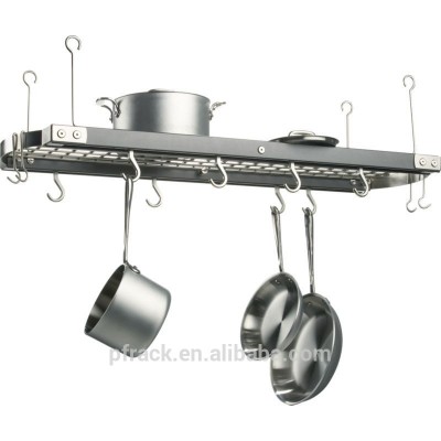 Kitchen cooking utensils hanger metal spice rack with hooks